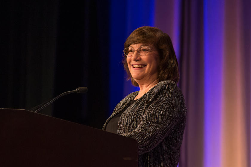 Dr. Peggy Chabrian at the WAI Banquet