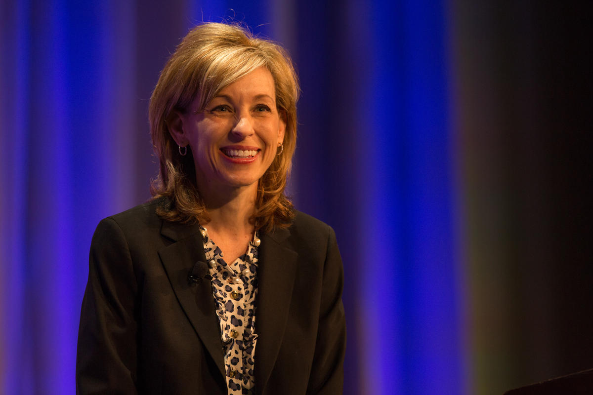 speaker Leanne Caret