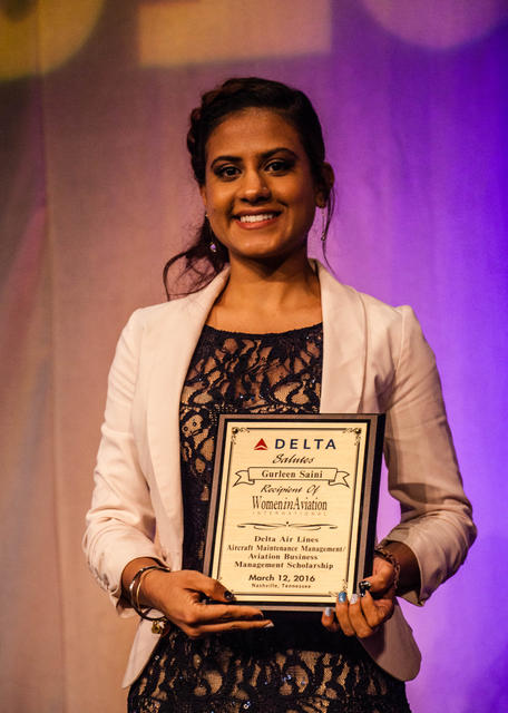 Delta scholarship winner Gurleen Saini