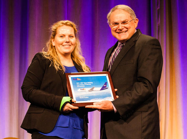 scholarship FedEx 757/767 type rating, Sarah Fraher