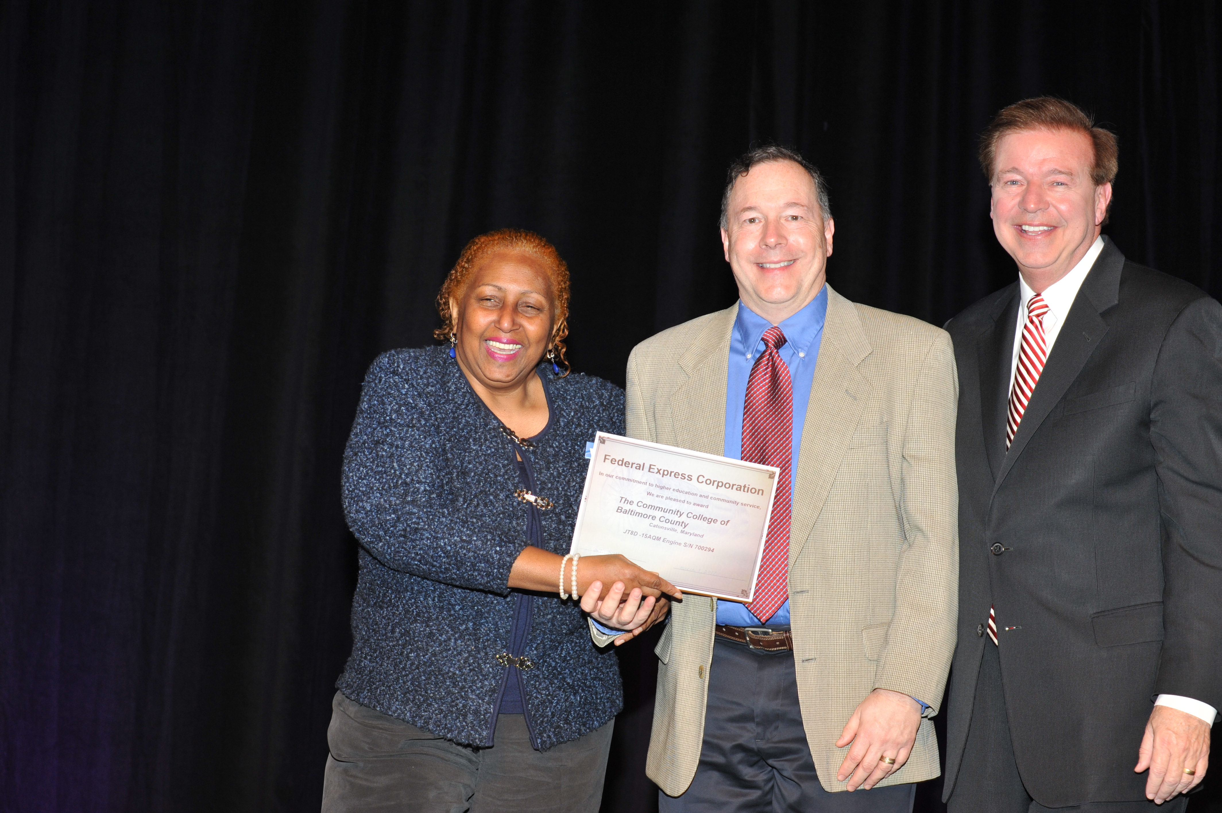 FedEx JT8D engine donation, Community College of Baltimore County