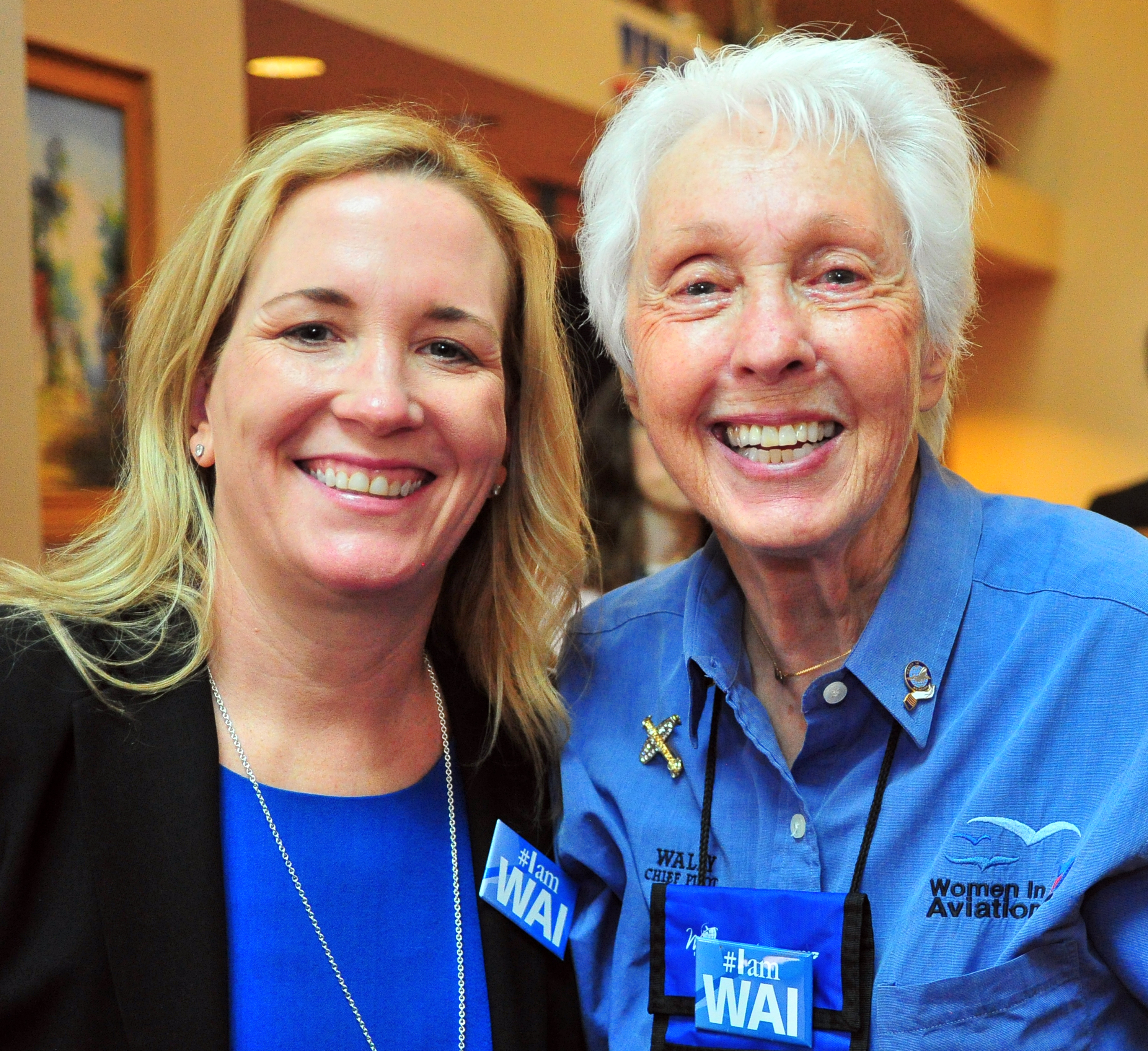 WAI CEO Allison McKay and Wally Funk