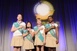 Girl Scout flag ceremony at WAI 2016